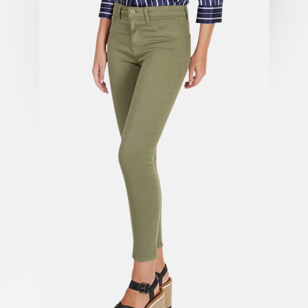 L'AGENCE Margot  High Rise Skinny Jeans Basil